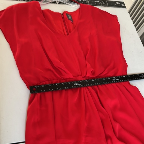 Vince Camuto size 14 red V-neck dress short sleeve with back zip NWOT - Picture 6 of 11